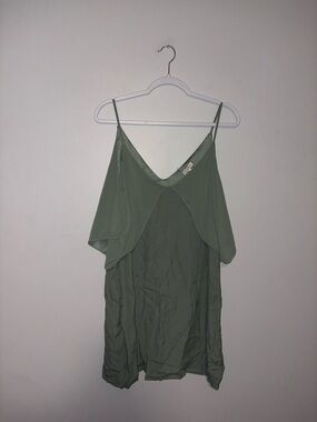 GF Collection ~ Green Off Shoulder Dress